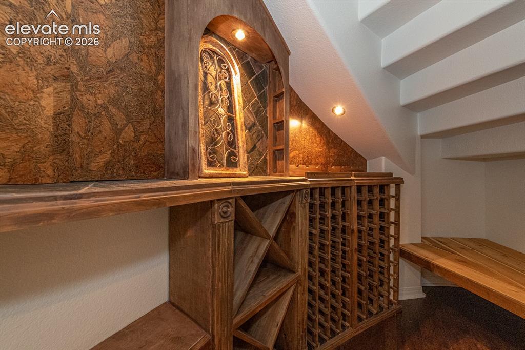Image 40 of 50: Basement wine cellar
