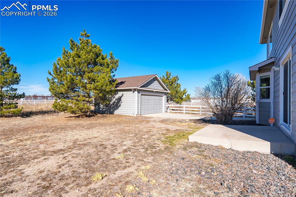 Image 48 of 49: Detached Two Car Garage.