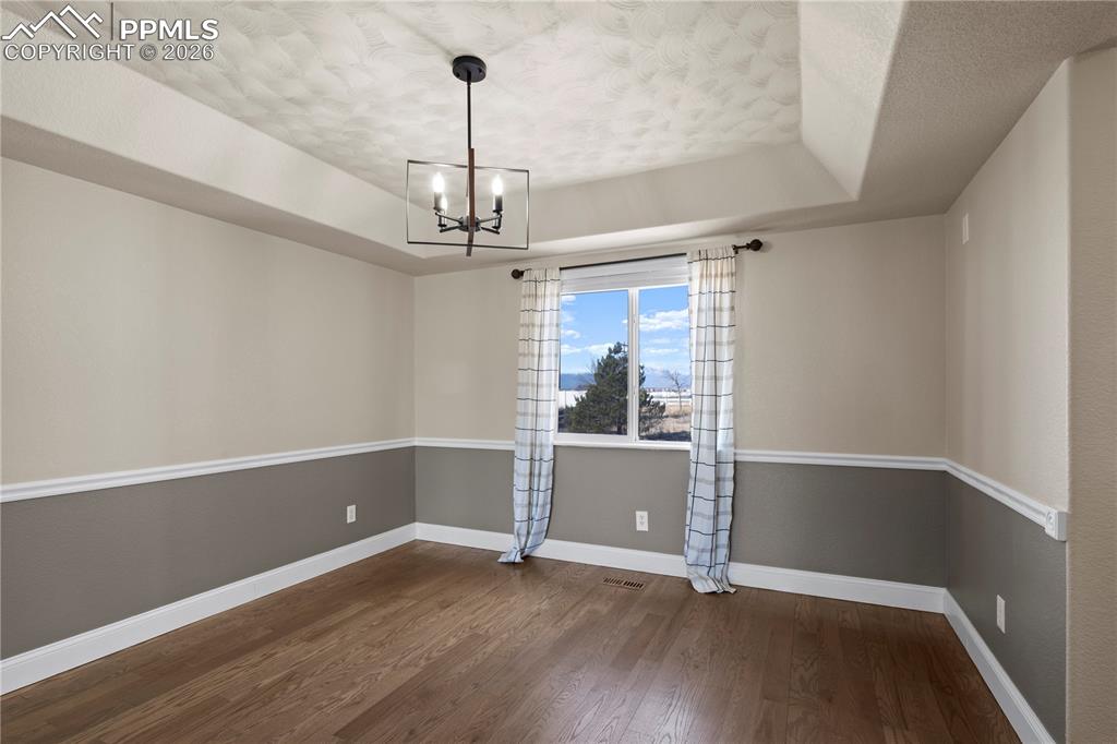 Image 8 of 49: Wonderful Pikes Peak Views from the Formal Dining Room