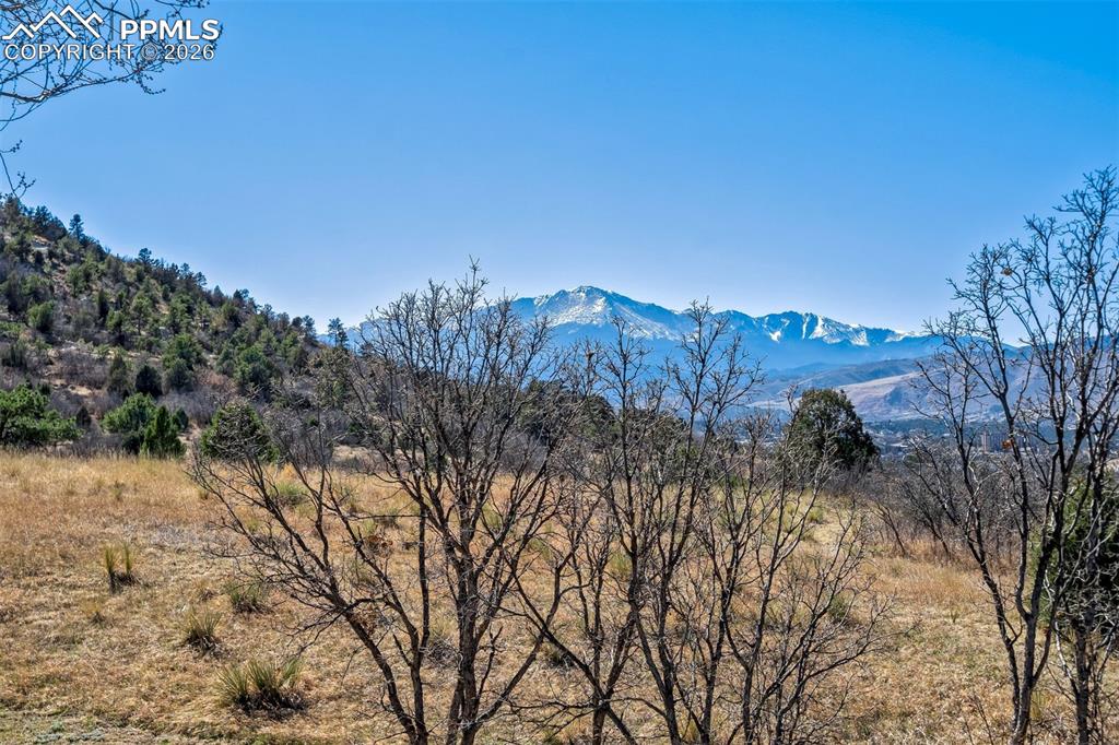 Image 43 of 49: Mountain views and Pulpit Rock Open space behind the home