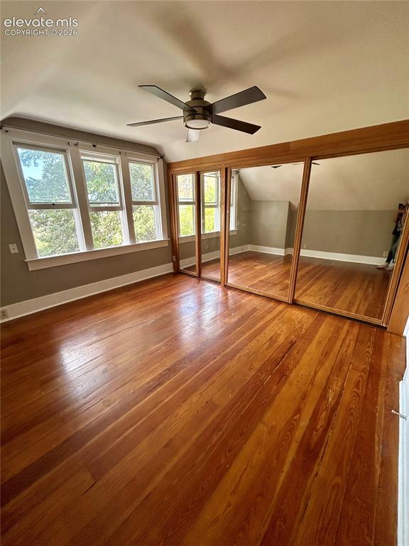Image 34 of 45: Main House/602: 1 of 2 large bedrooms with hardwood floors, large closet an