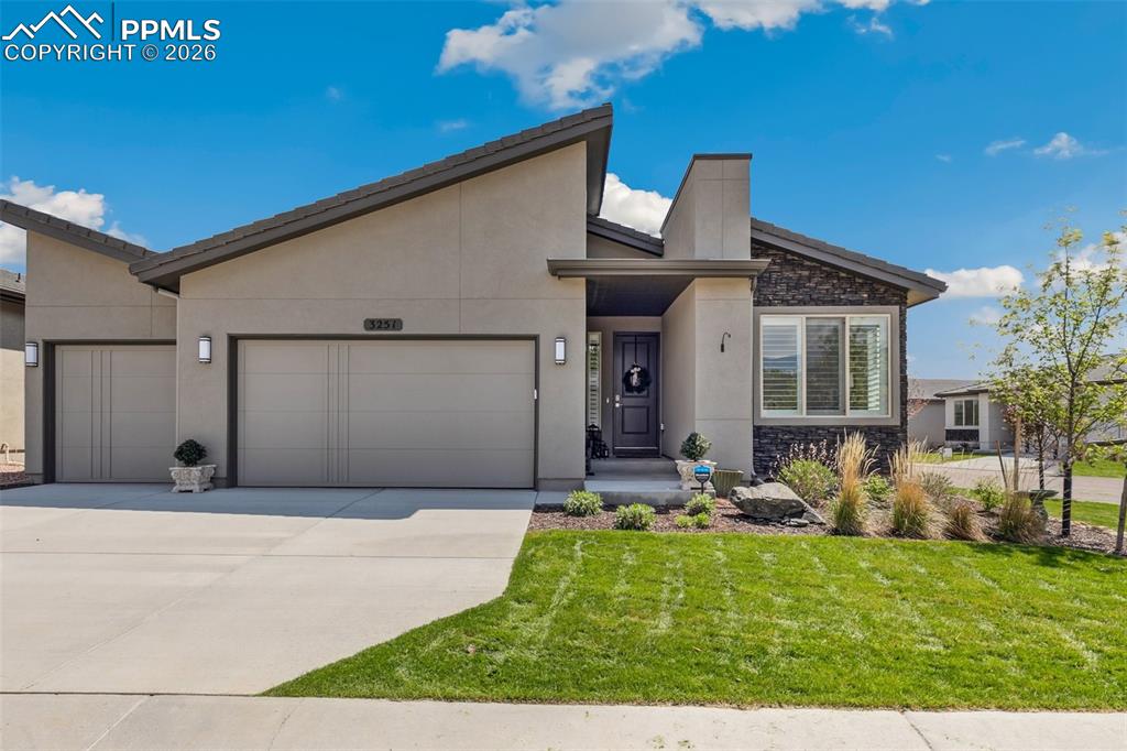 Caption: Front of Structure