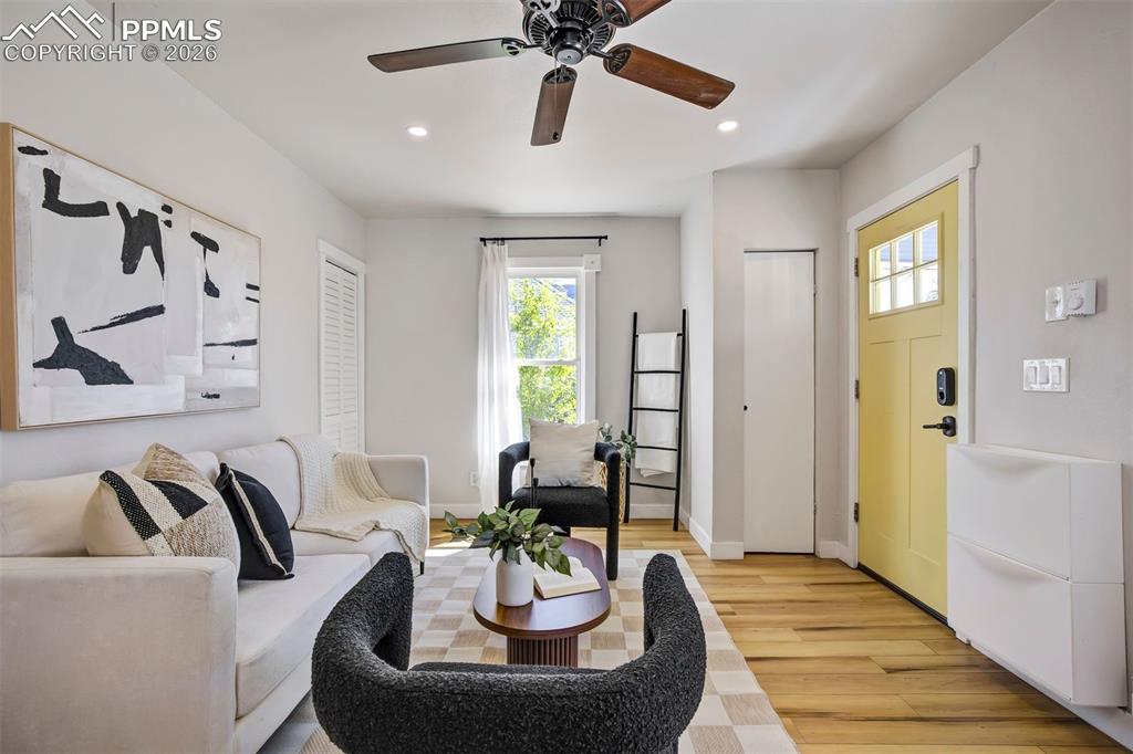 Image 8 of 36: Recessed lighting with plenty of natural light.