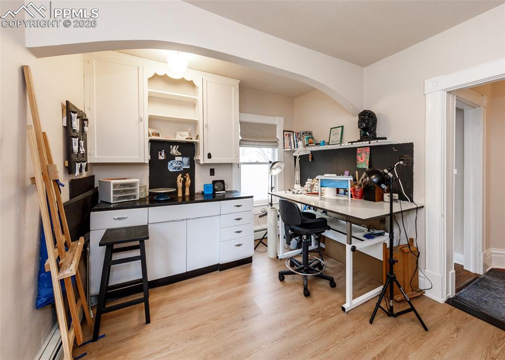 Image 40 of 48: Laundry/Studio or Craft Space Upper Level