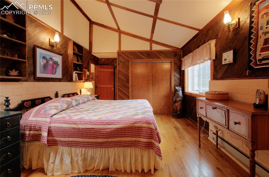 Image 11 of 33: Large closet and the high ceilings make it feel very spacious, all of the f