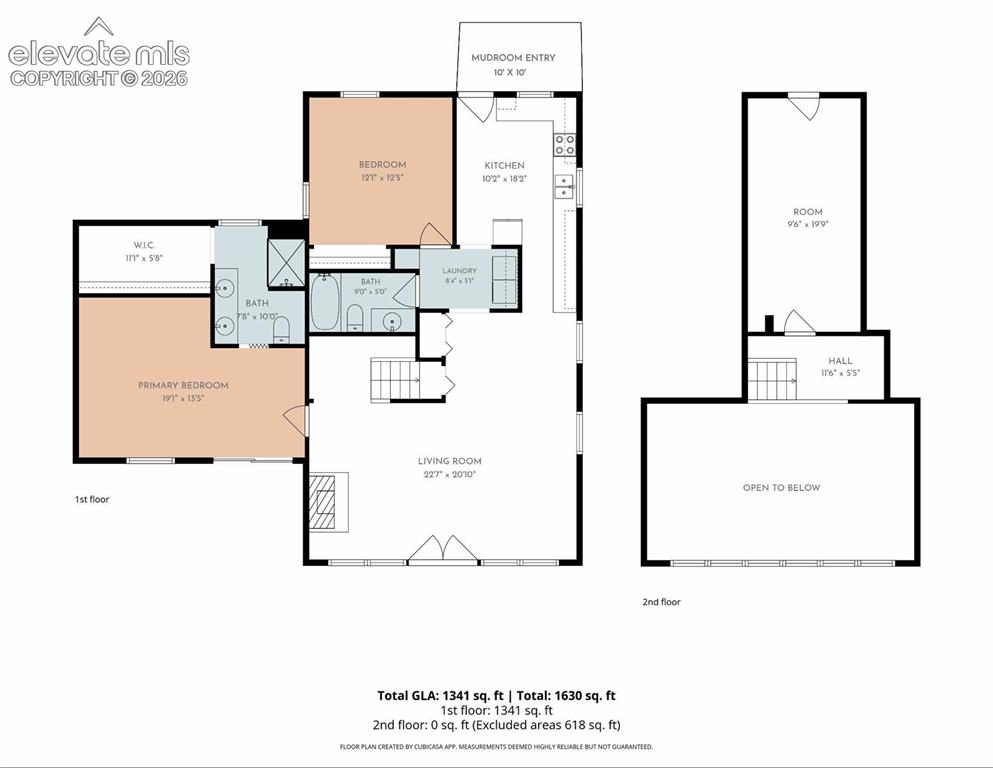 Image 50 of 50: Note that the loft area sq footage is not included.  Not sure why.
