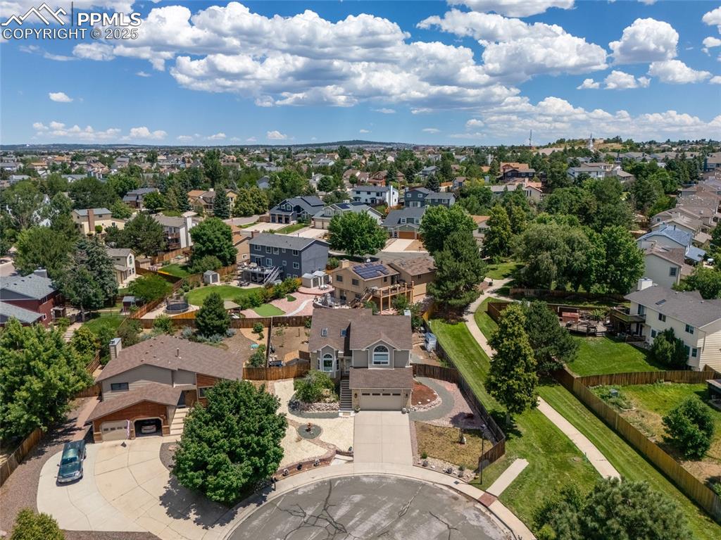 Image 4 of 41: Aerial perspective of suburban area