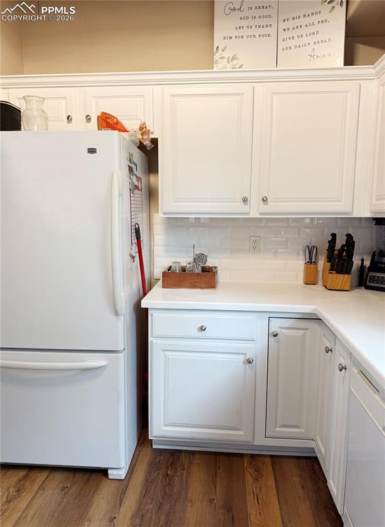 Image 5 of 38: Cute, bright and white kitchen!