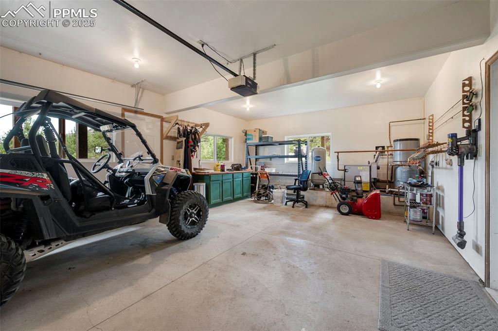 Image 20 of 38: Heated two car garage!