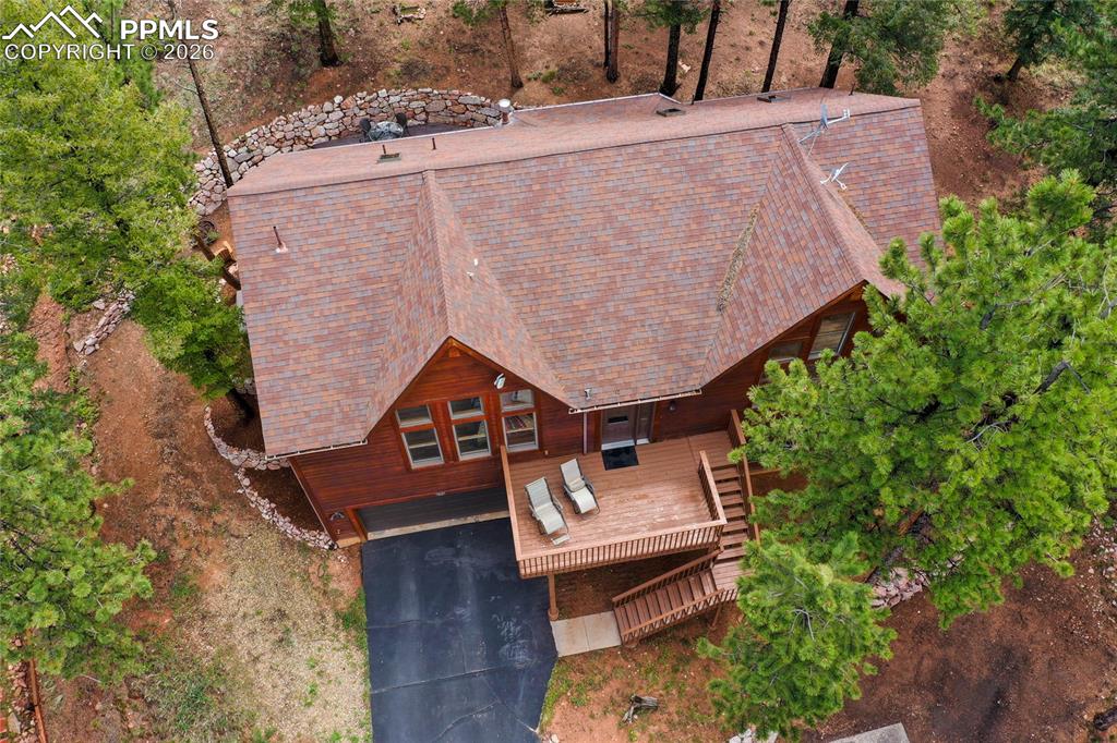 Image 28 of 34: And when you are lounging on the front deck looking out at Pikes Peak, you 
