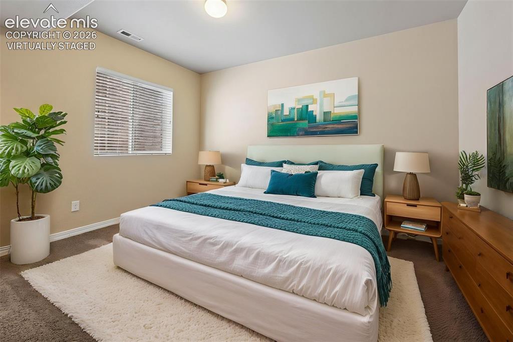 Image 33 of 48: virtually staged bedroom 4