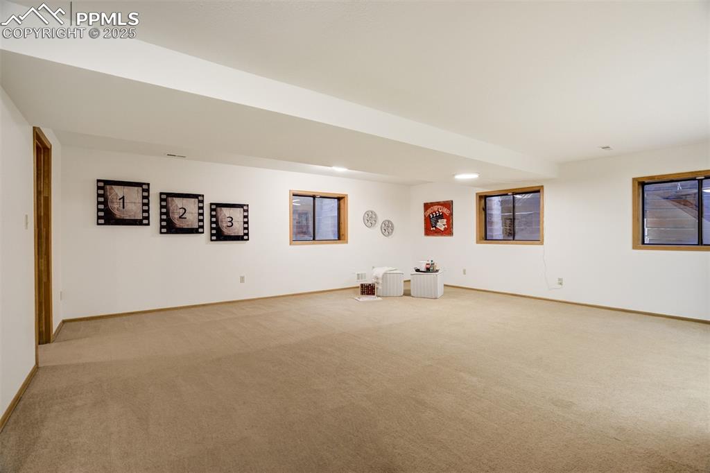 Image 36 of 50: Large Basement offers so many options for use! 