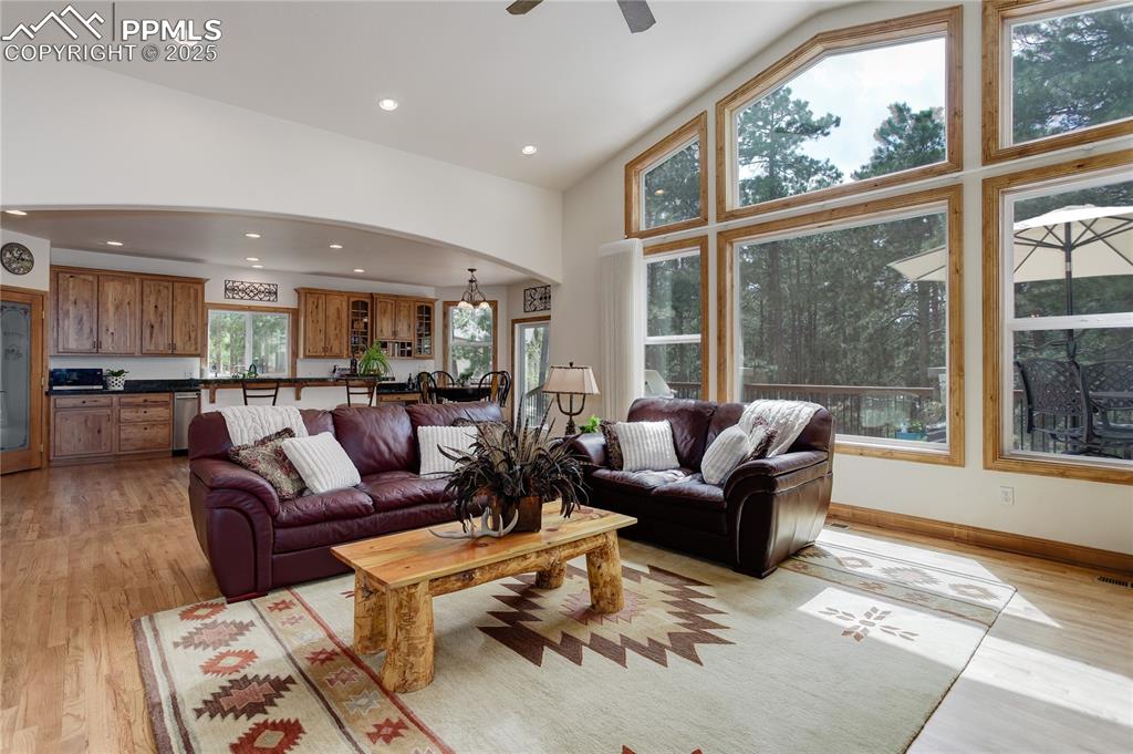 Image 4 of 41: Vaulted ceiling & abundant natural light