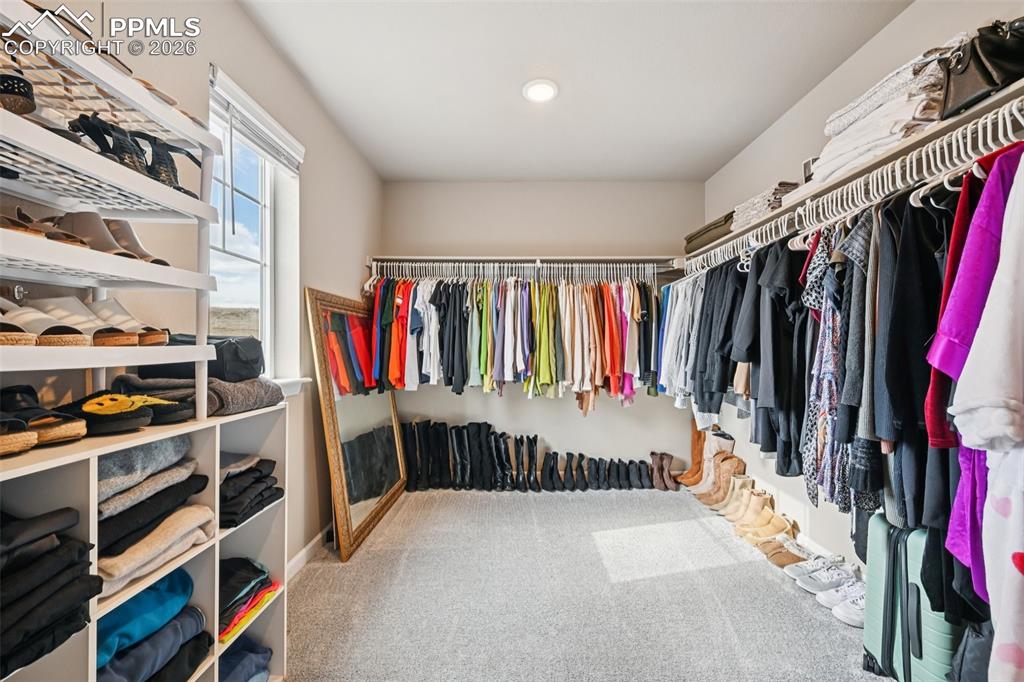 Image 32 of 50: Windowed Walk-in Closet