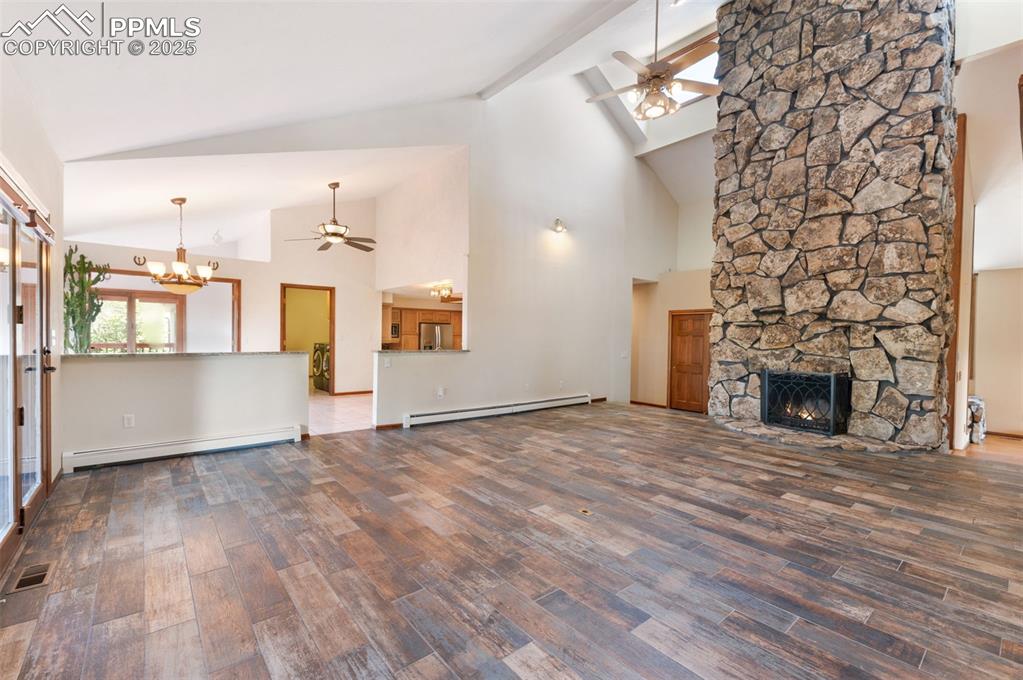 Image 8 of 50: Notice The Dimensions In The Ceiling & Ceiling Fan