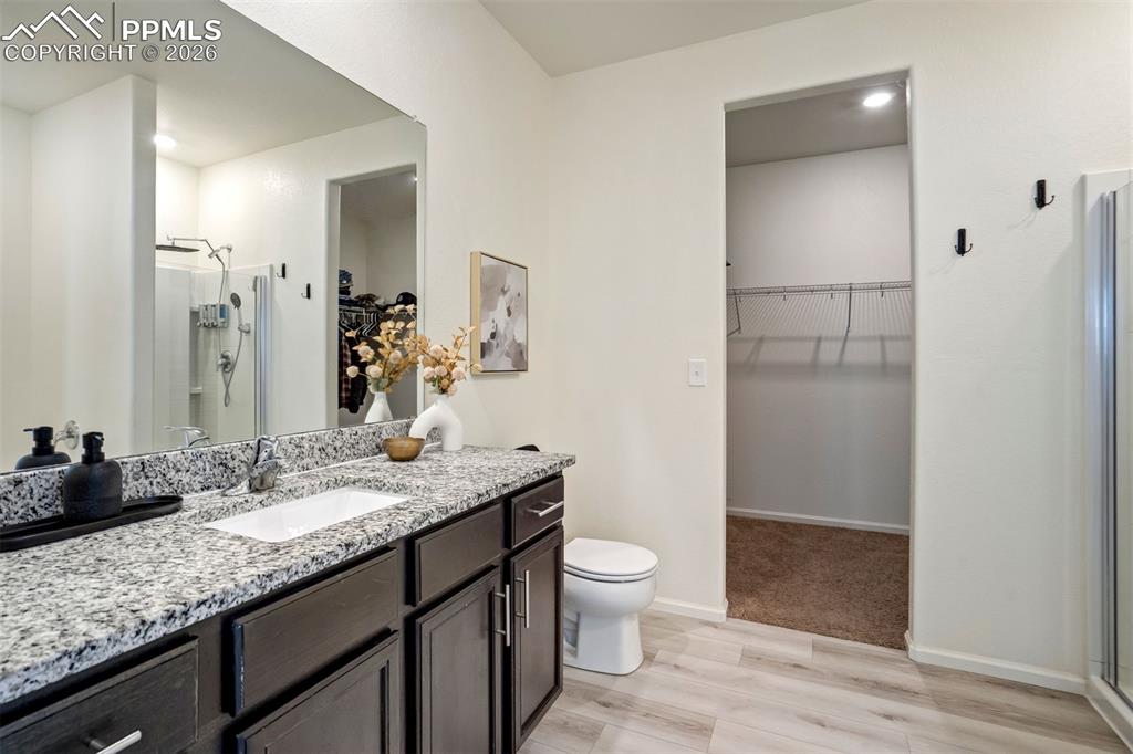 Image 20 of 41: Walk-in closet off the bathroom. 