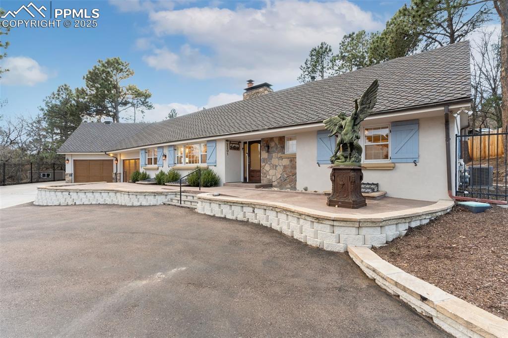 Caption: Front of Structure