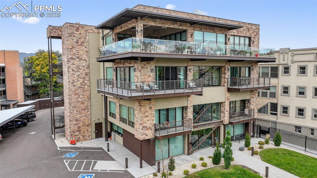 Caption: Front of Structure