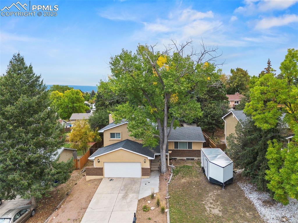 Image 43 of 50: View from above of property