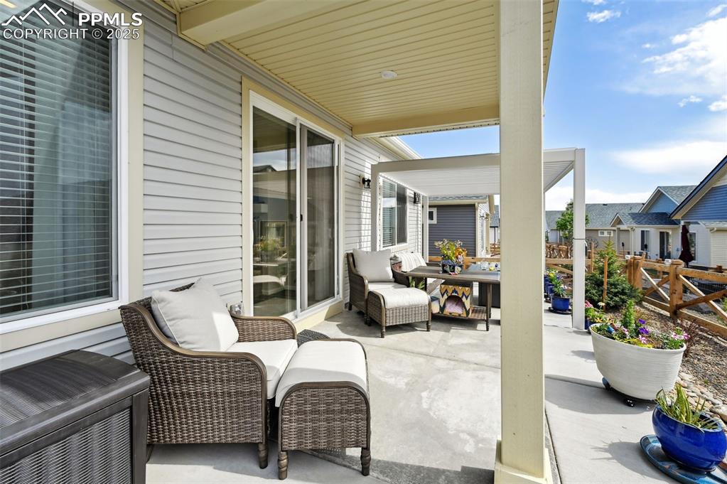 Image 36 of 44: View of patio / terrace with fence