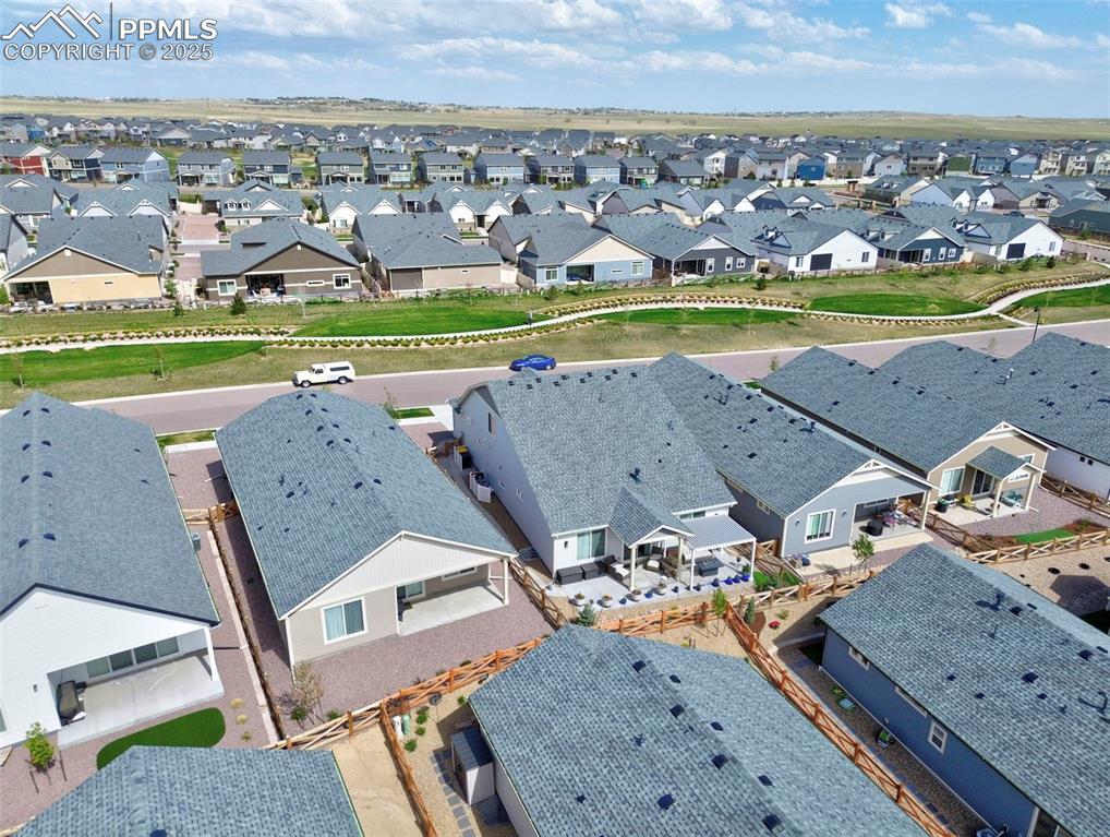 Image 39 of 44: Aerial view of residential area