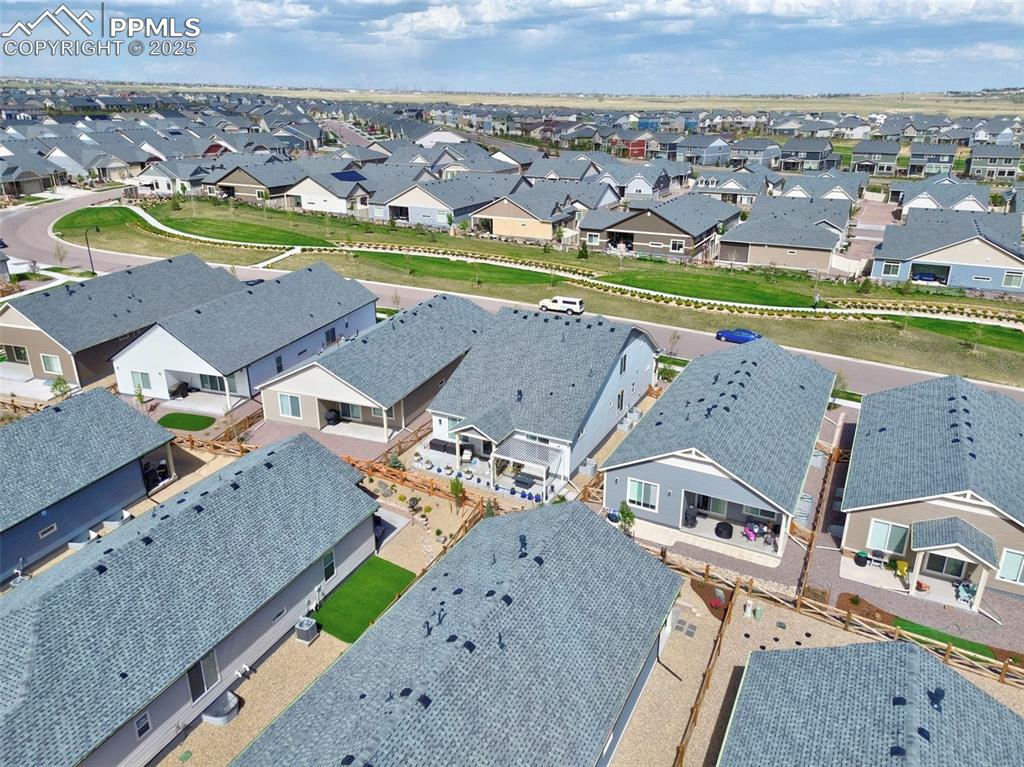 Image 40 of 44: Aerial view of residential area