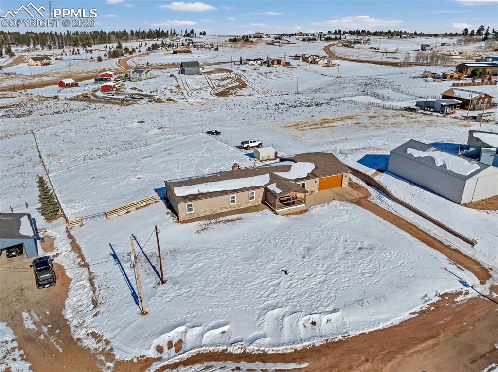 Image 6 of 36: View of snowy aerial view