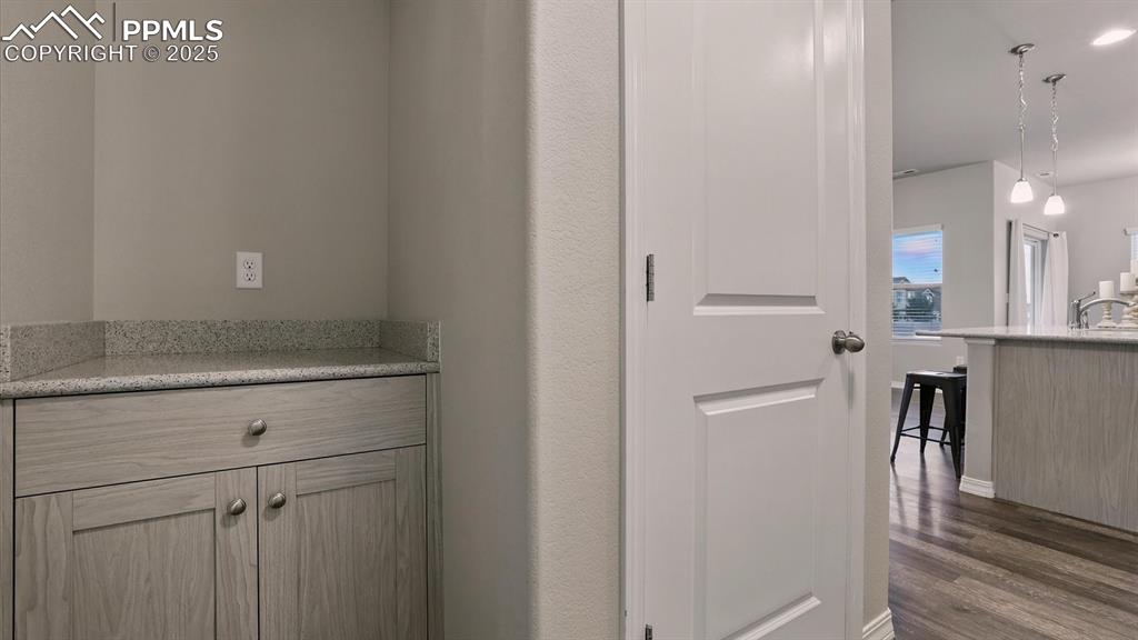 Image 17 of 47: Drop zone cabinet off the Kitchen.