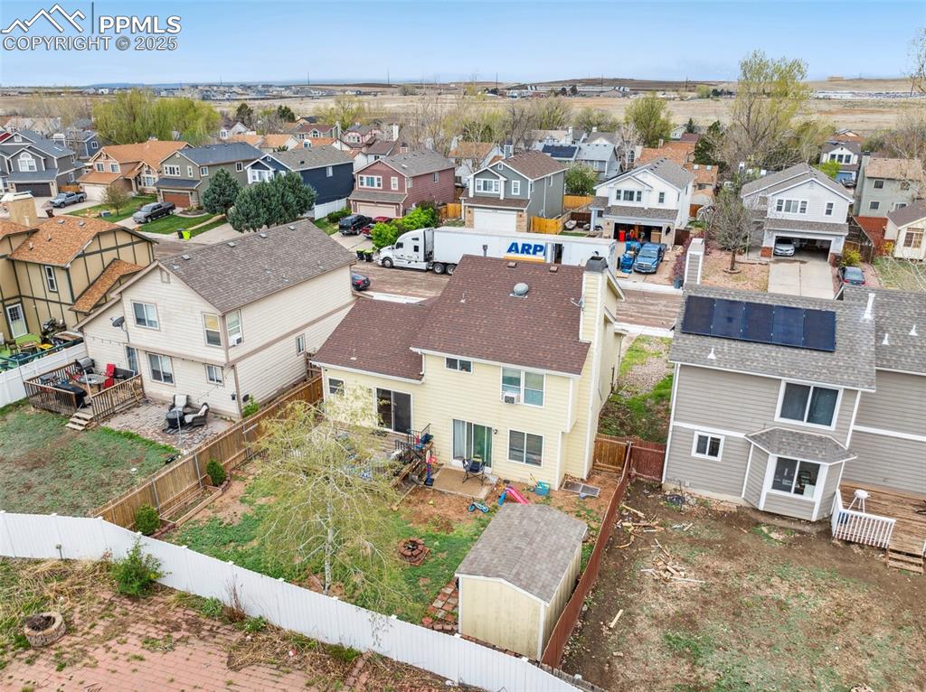 Image 6 of 35: Drone / aerial view featuring a residential view