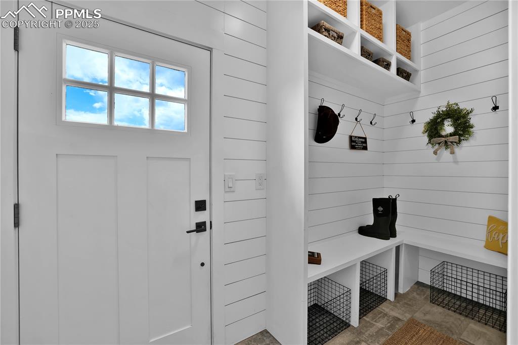 Image 3 of 36: Dump and run! Keep all the shoe and jacket mess in here!