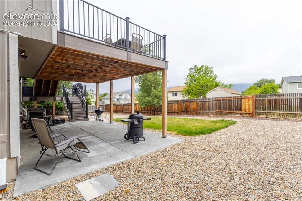 Image 41 of 49: Lower patio area