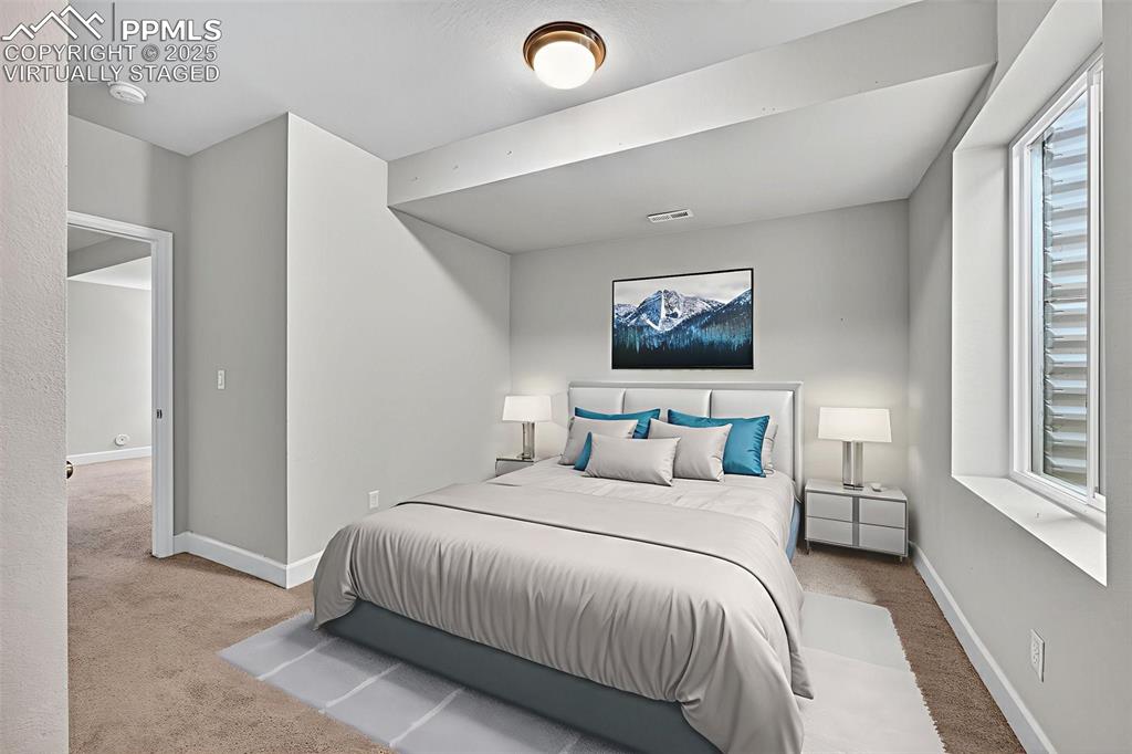 Image 24 of 32: 4TH BEDROOM WITH WALK-IN CLOSET-Virtually Staged