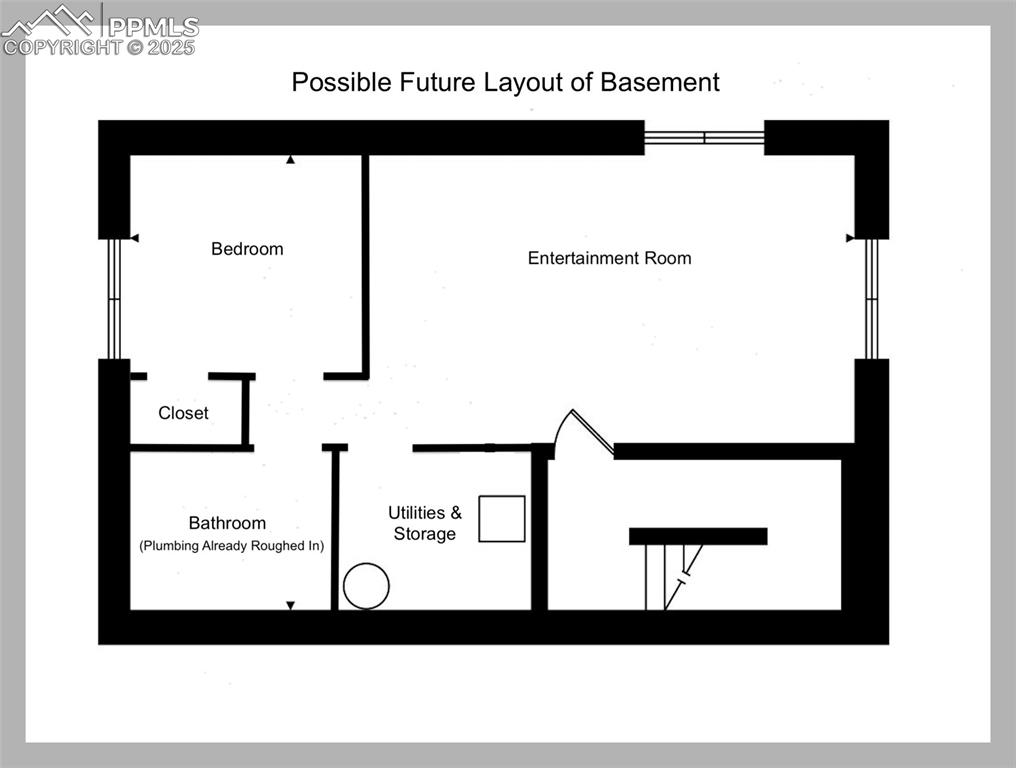 Image 37 of 37: Possible Future layout of basement when finished