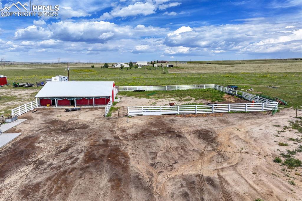 Image 37 of 49: Aerial view of sparsely populated area