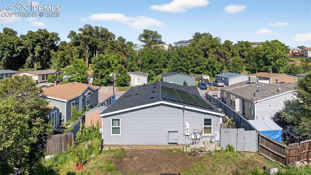 Image 3 of 34: Aerial perspective of suburban area