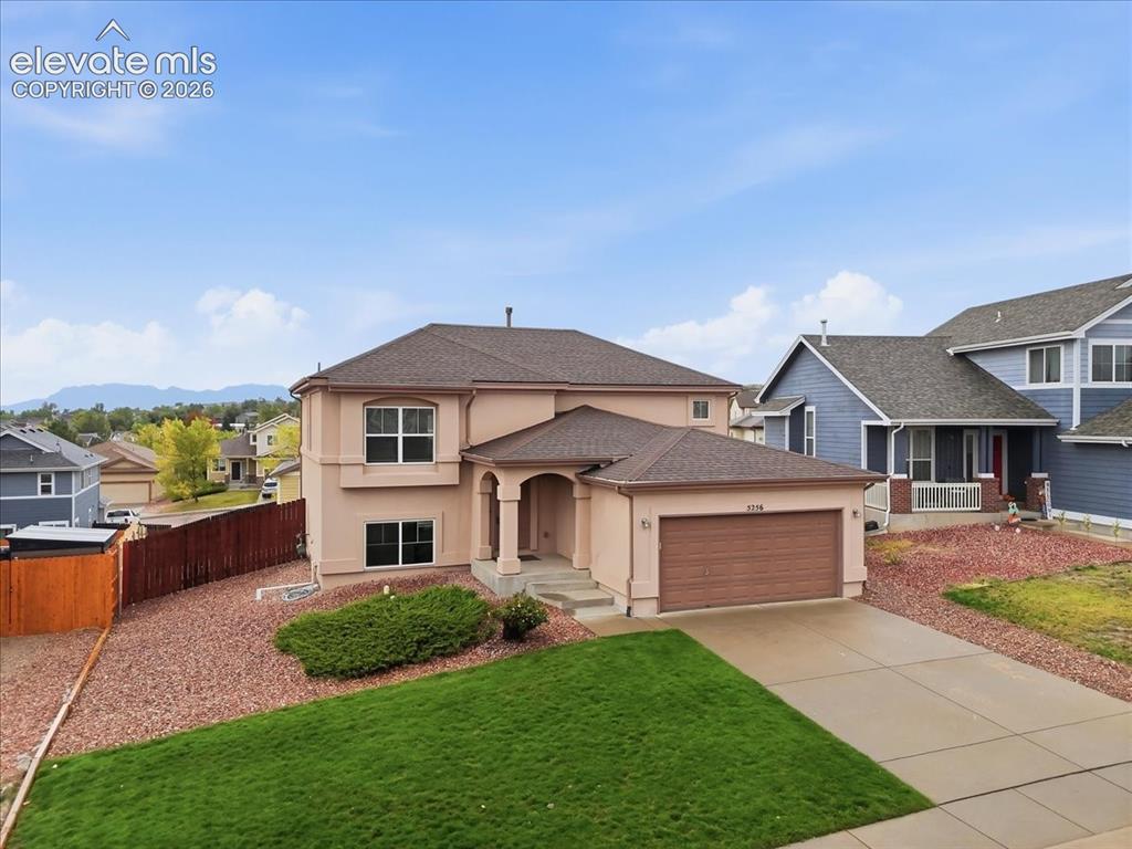 Caption: Stucco Exterior