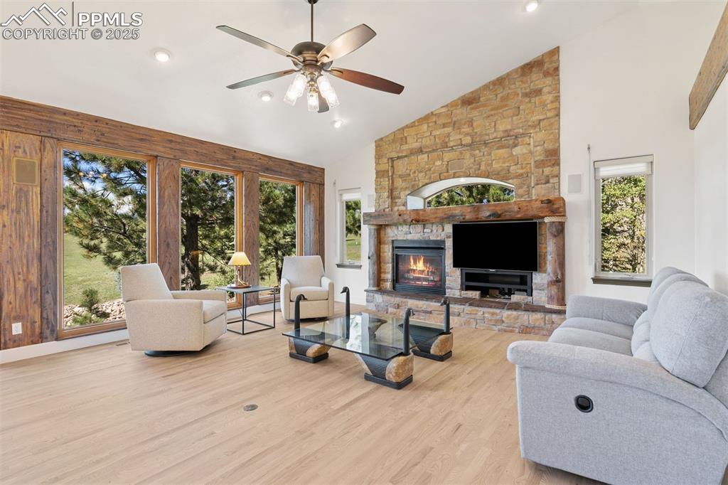 Image 5 of 50: The room is flooded with natural light and amazing mountain views