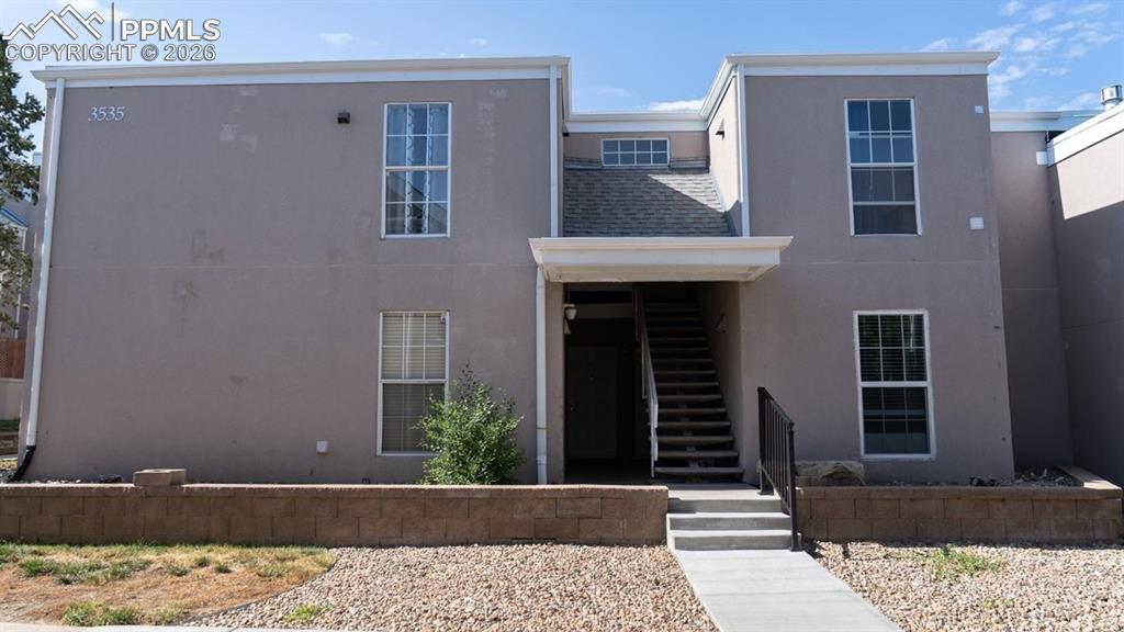 Caption: Front of Structure