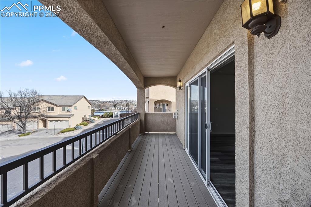 Image 7 of 30: Balcony views off the Living Room.