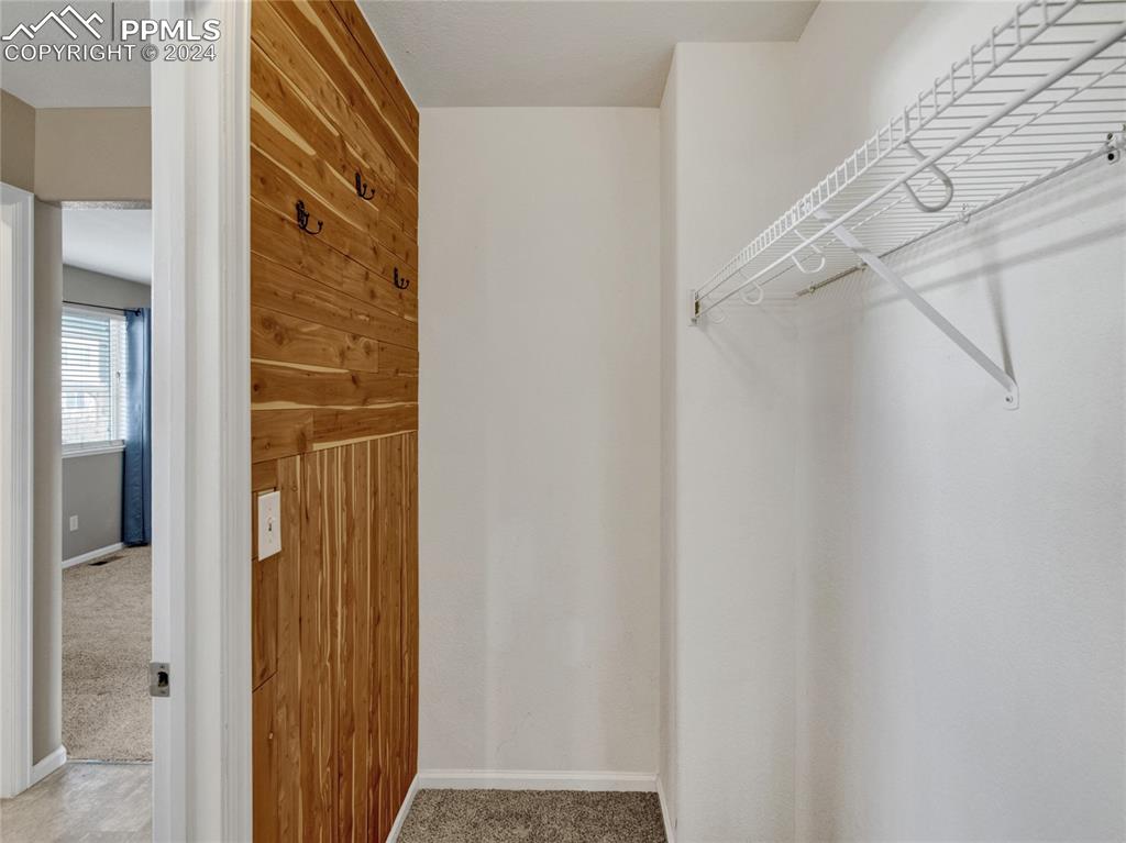 Image 22 of 23: Walk in closet with carpet/cedar 