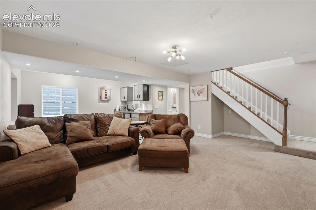 Image 30 of 43: basement living area