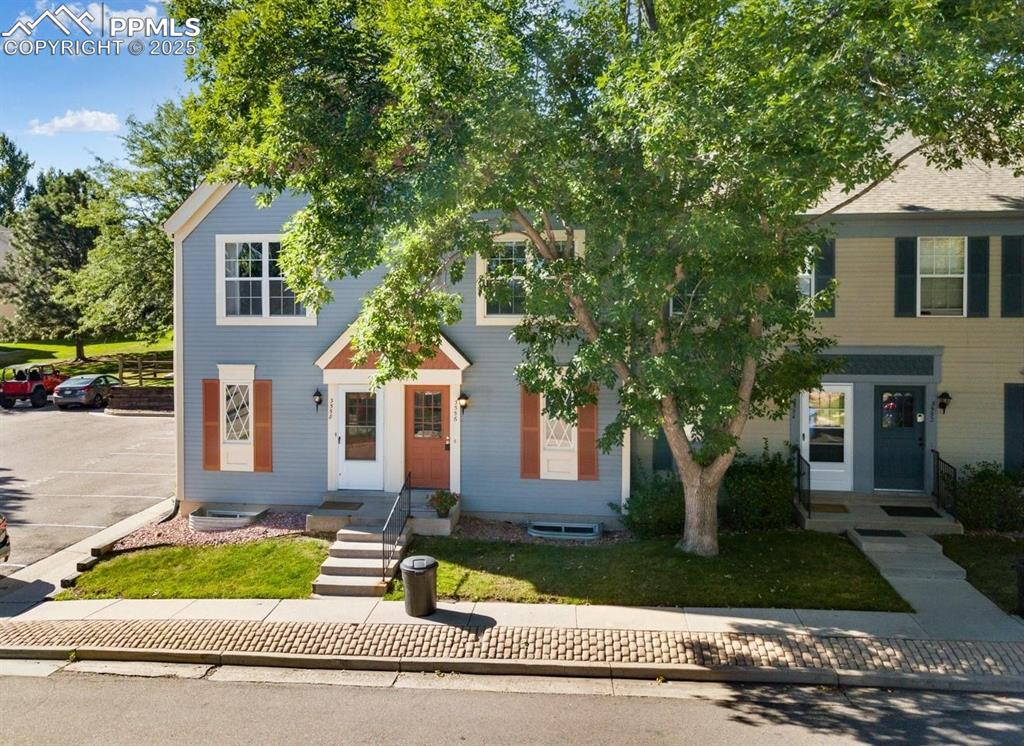 Caption: View of front facade