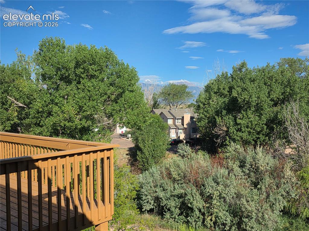 Image 19 of 41: Seller provided photo of view of Pikes Peak from primary bedroom