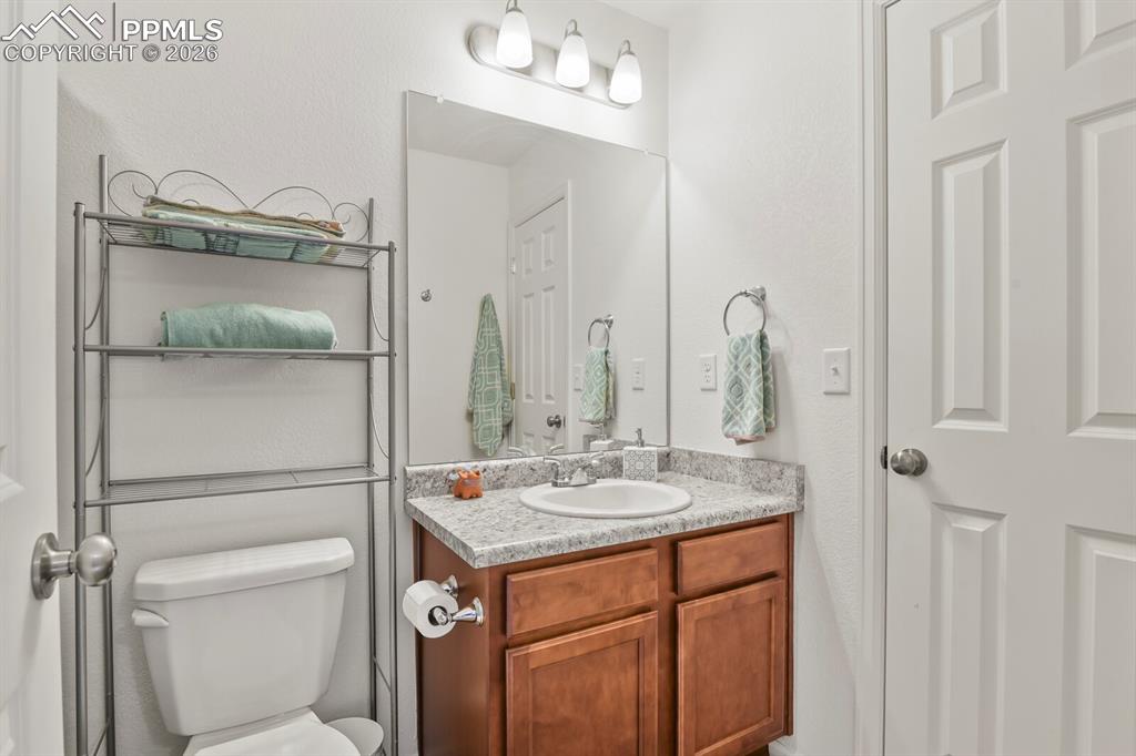 Image 32 of 39: Full private bathroom on upper level