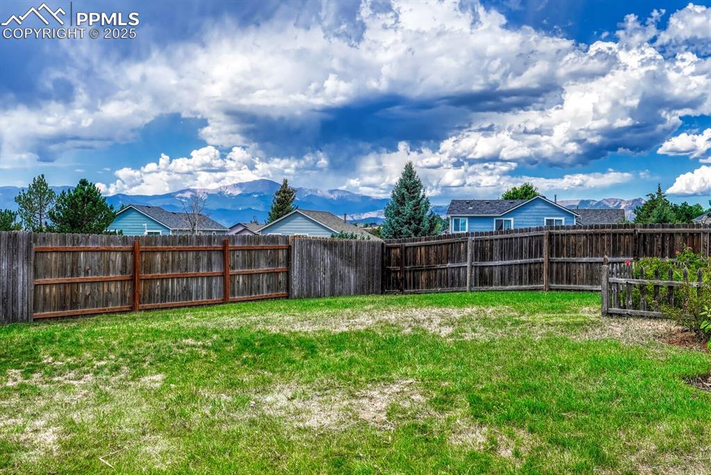 Image 2 of 50: Pikes Peak View from back yard!