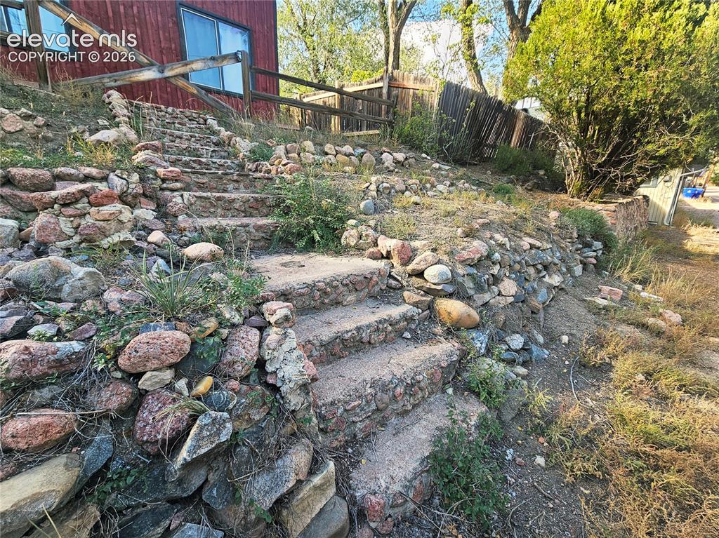 Image 33 of 39: Original stone stairs