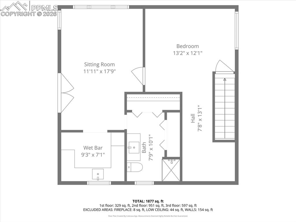 Image 37 of 38: View of floor plan / room layout