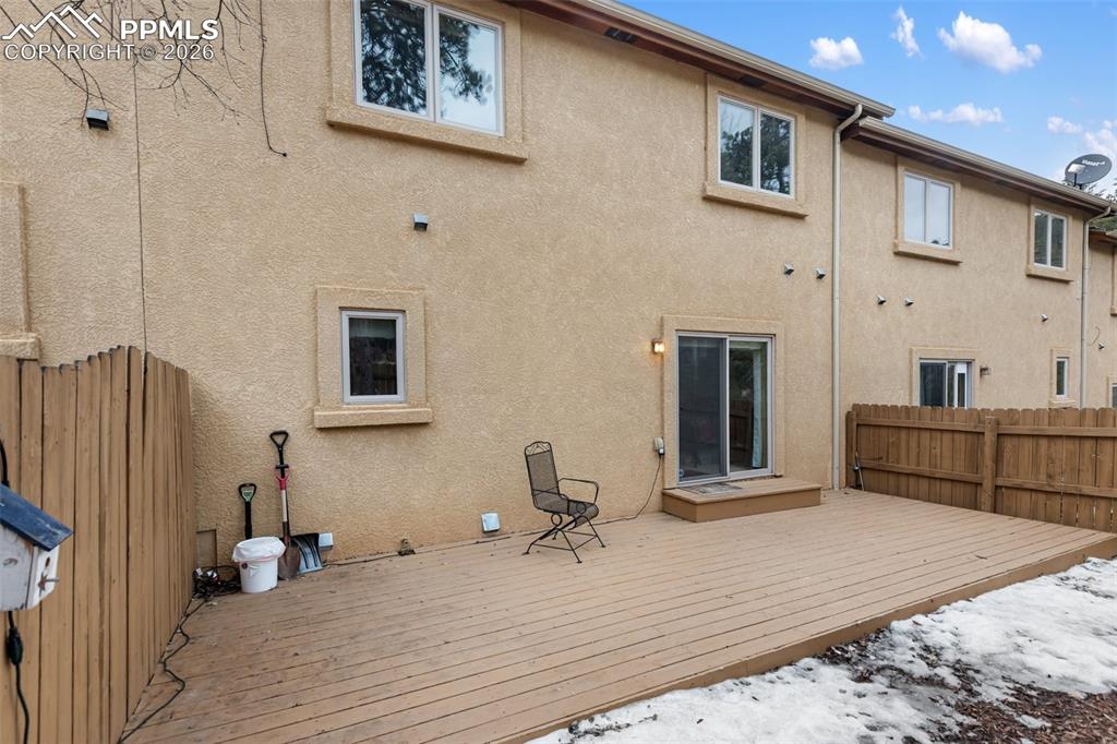 Image 27 of 27: Fully Fenced Back Yard - backs to open space.