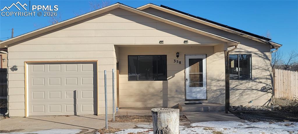 Caption: Front of Structure