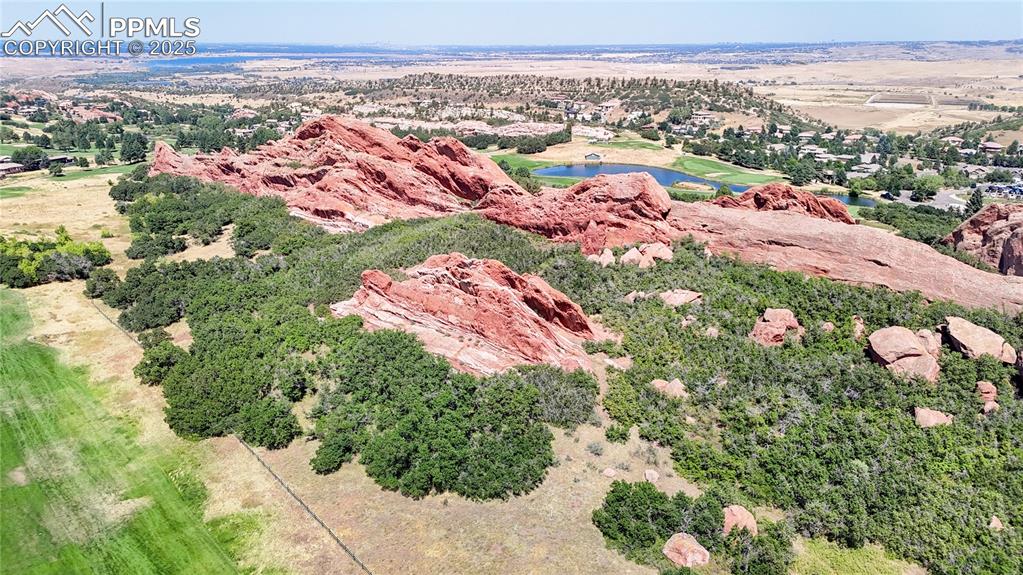 Image 43 of 46: Aerial view of a large body of water